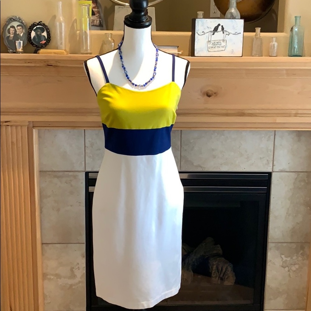 Banana Republic Color Block Dress M Strappy